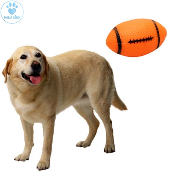 Đồ chơi cao Su hình bóng bầu dục cho cún con
