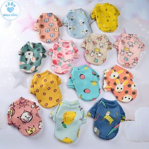 Áo Nỉ Có Tay Ba Lỗ In Hình Cho Cún Cưng Siêu Đáng Yêu