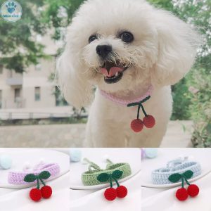 Vòng cổ cherry cho chó siêu xinh xắn